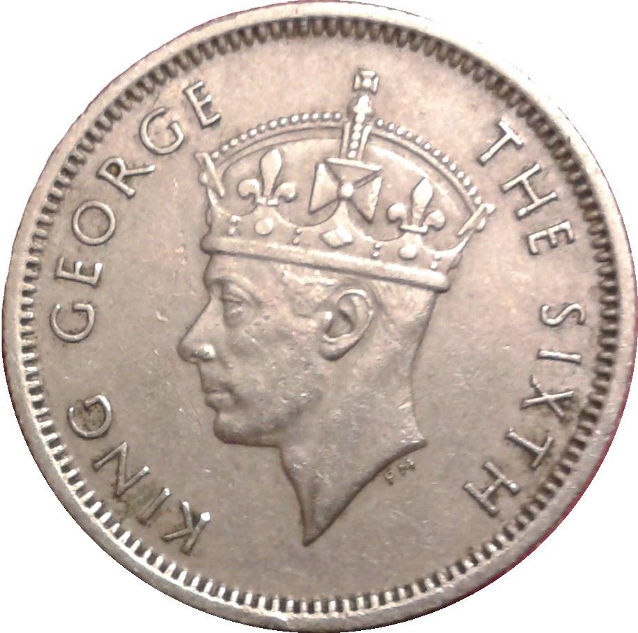 Malaya | 10 Cents Coin | George VI | Km:8 | 1948 - 1950