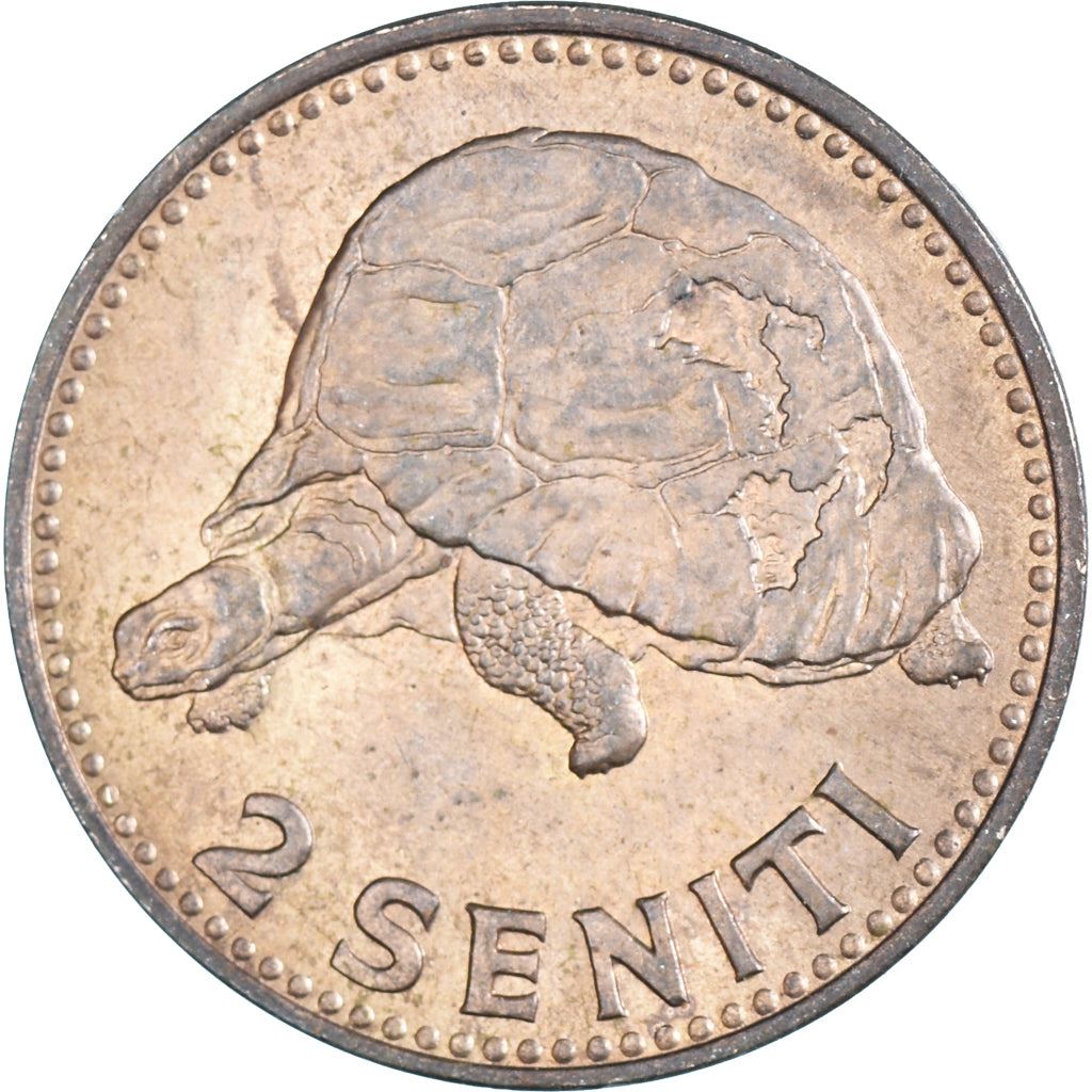 Tonga | Moneta da 2 Seniti | Regina Tupou III | Tartaruga | Km:5 | 1967