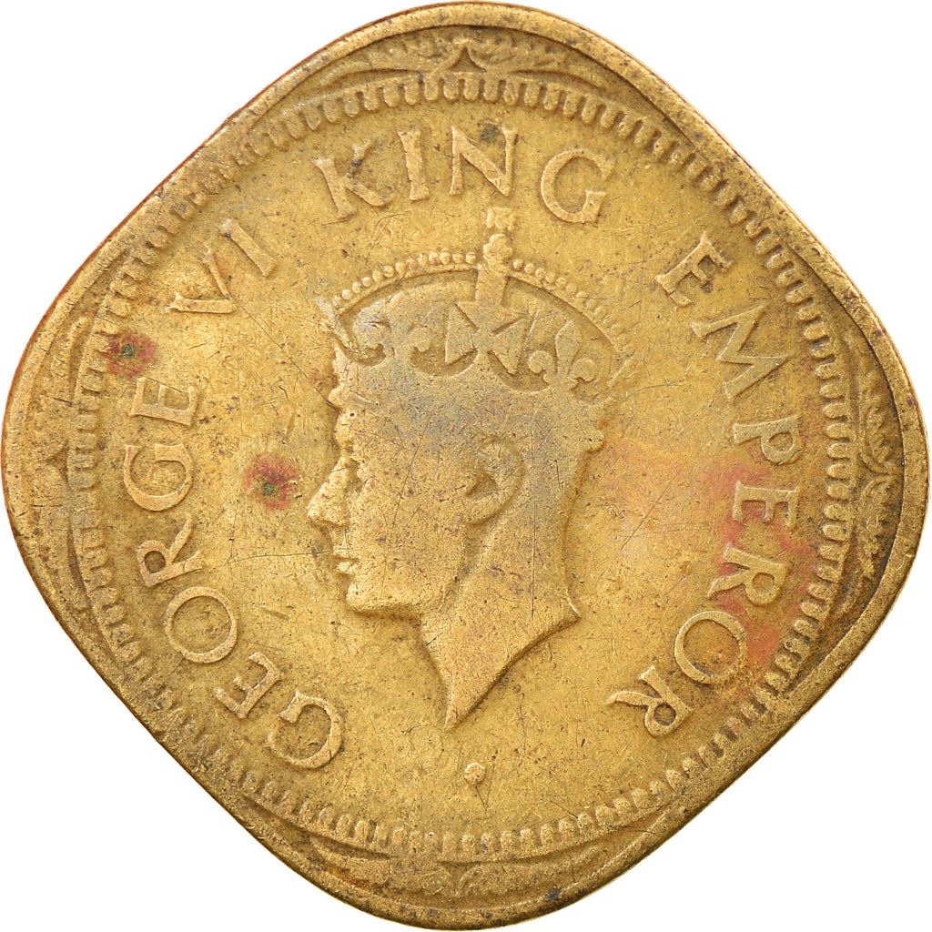 India - British | 2 Annas Coin | King George VI | Km:543 | 1945