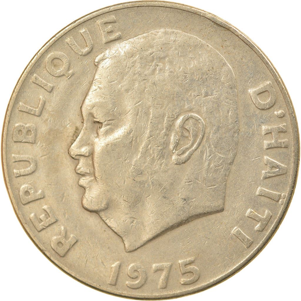 Haiti | 20 Centimes Coin | Jean-Claude Duvalier | Cannon | Km:100 | 1972 - 1983