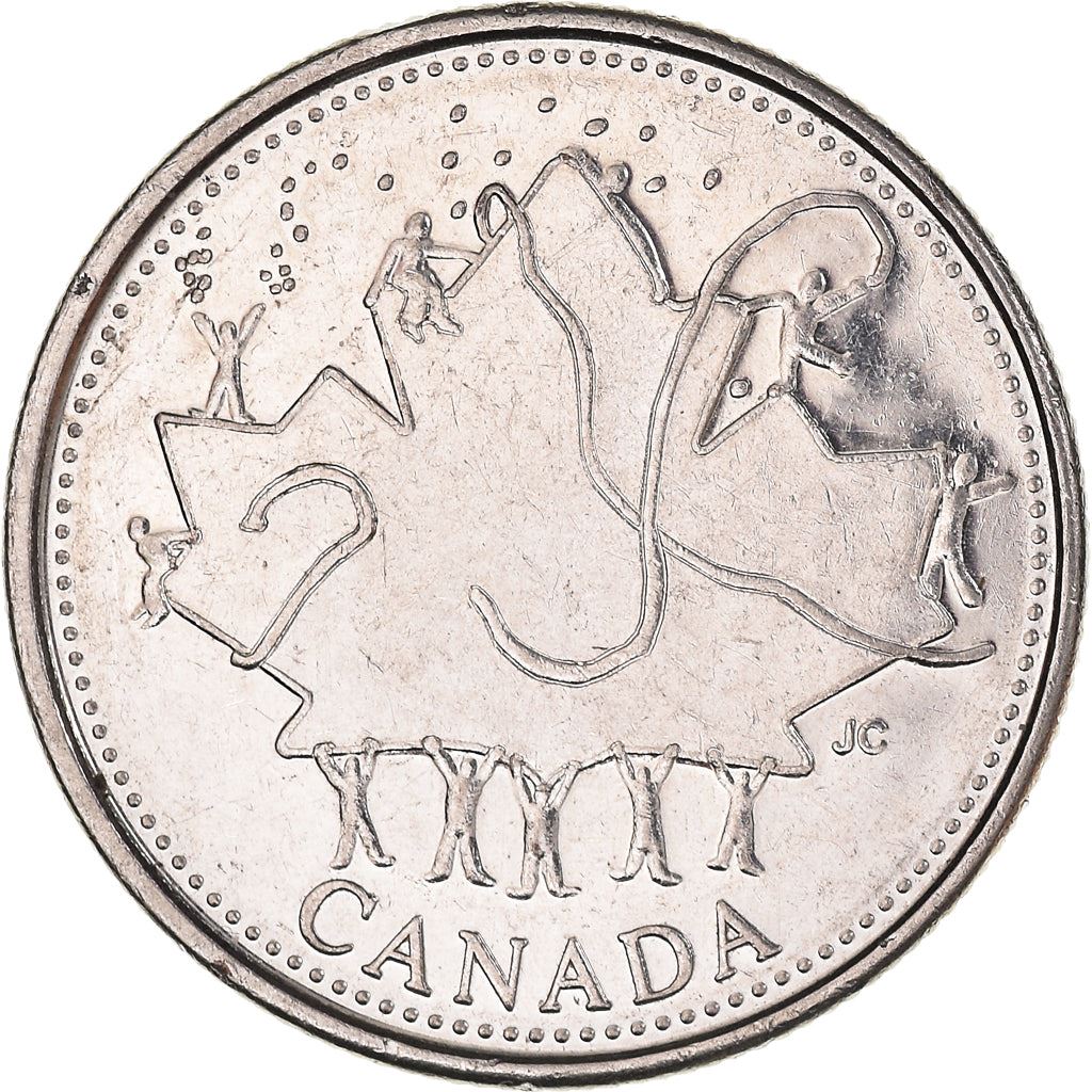Canada | 25 Cents Coin | Canada Day | Nickel plated steel | KM:451 | 2002