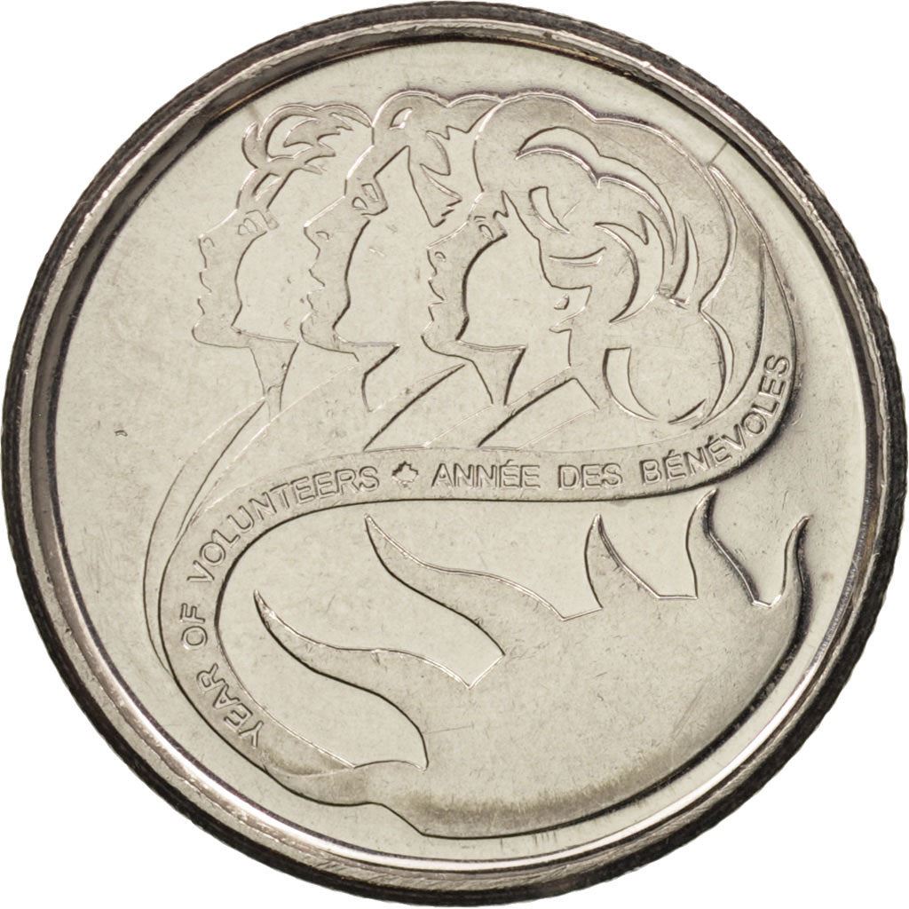 Canada | 10 Cents Coin | Volunteers | Nickel plated steel | KM:412 | 2001