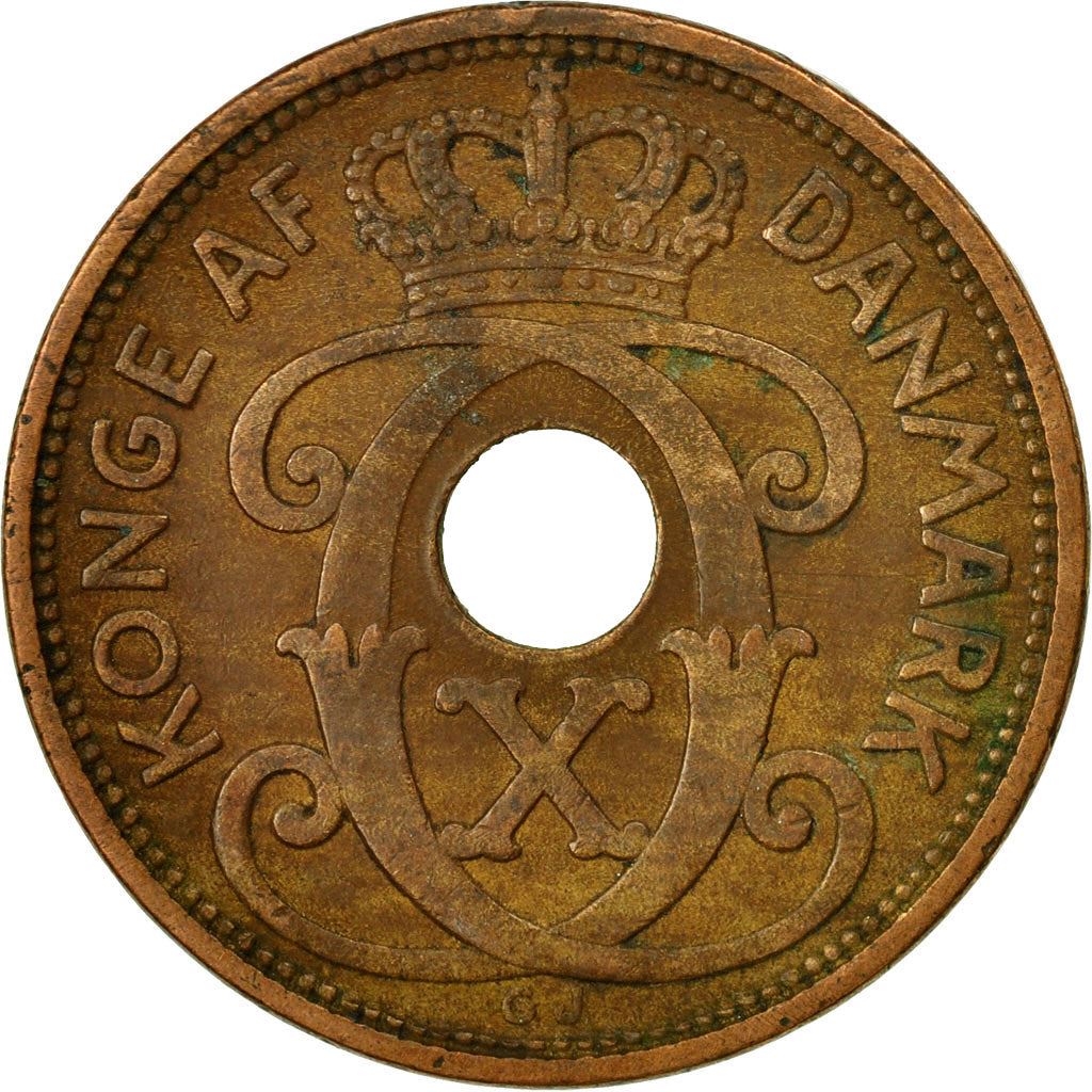 Denmark | 5 Ore Coin | Monogram | Km:828 | 1927 - 1940