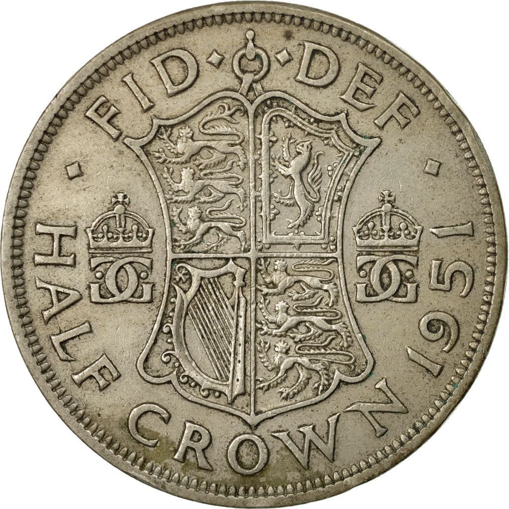 United Kingdom | 1/2 Crown Coin | George VI | Km:879 | 1949 - 1952