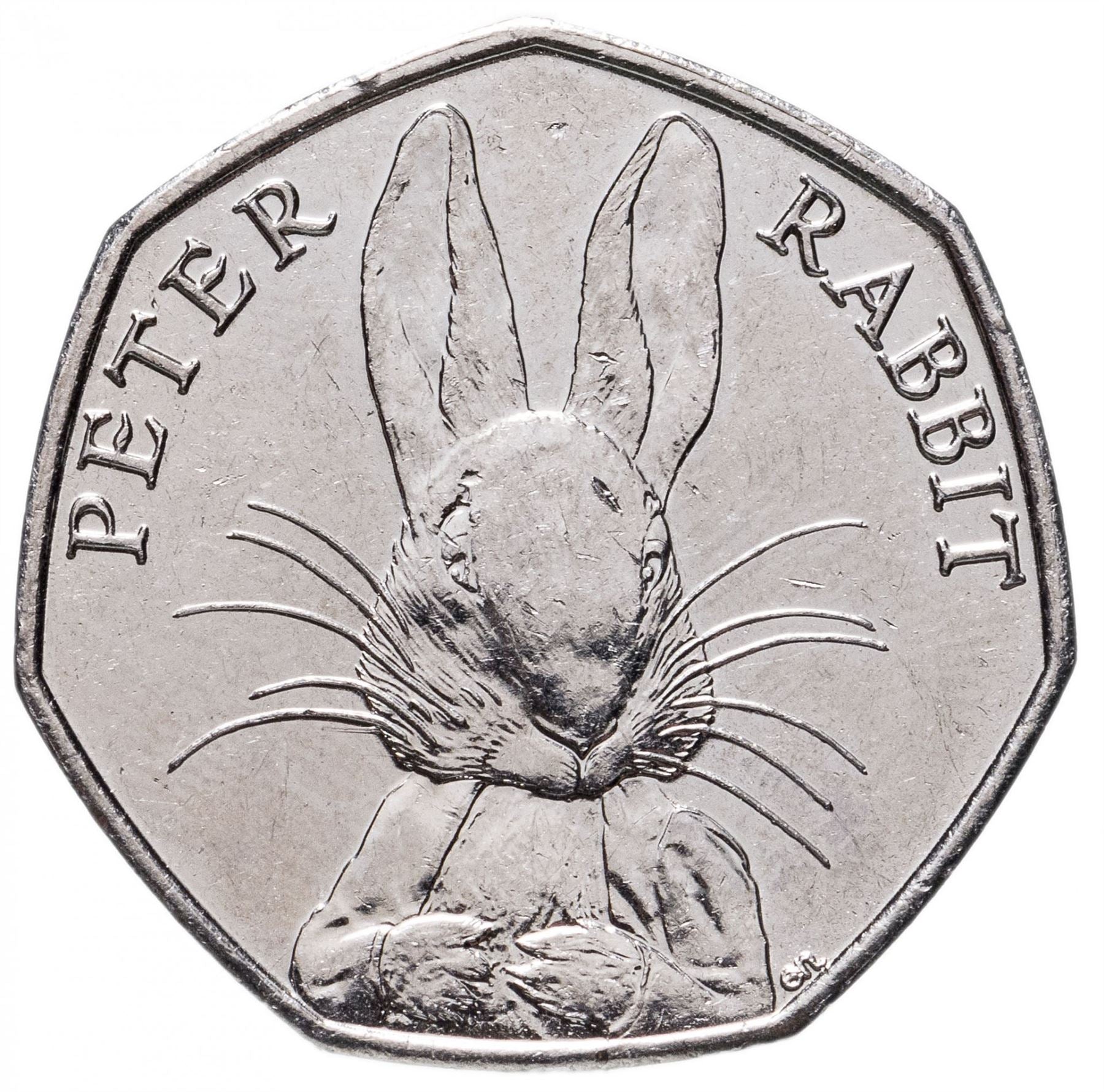 United Kingdom | 50 Pence Coin | Peter Rabbit | KM:1371 | 2016
