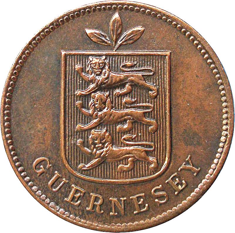 Guernsey 1 Double Coin | KM10 | 1868 - 1911