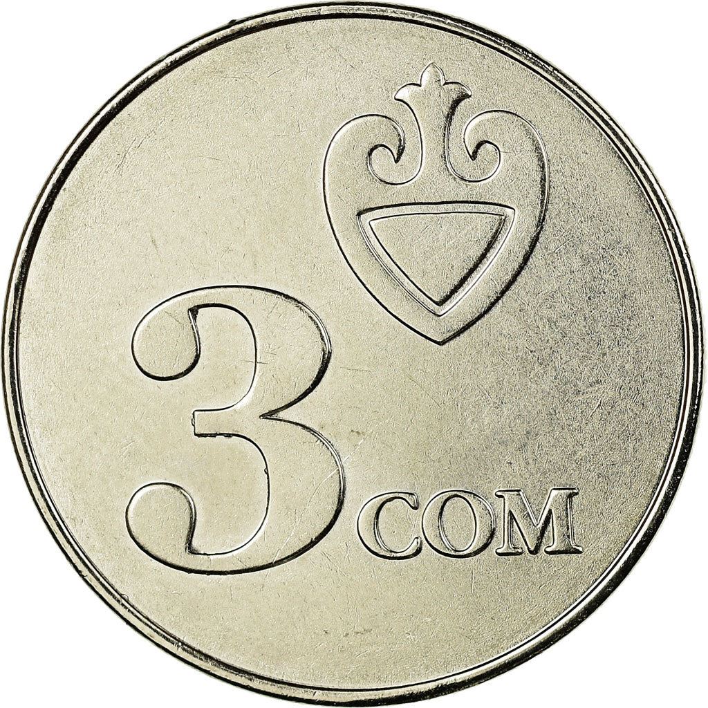 Moneta 3 Som Kirgistan | Falcon | Kookor | KM15 | 2008