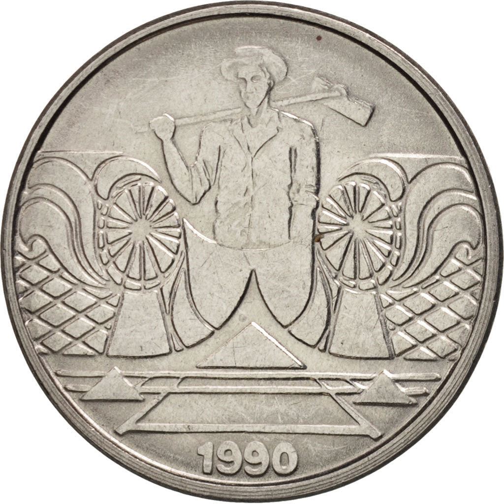 Brazil | 5 Cruzeiros Coin | Salt evaporation | Km:618 | 1990 - 1992