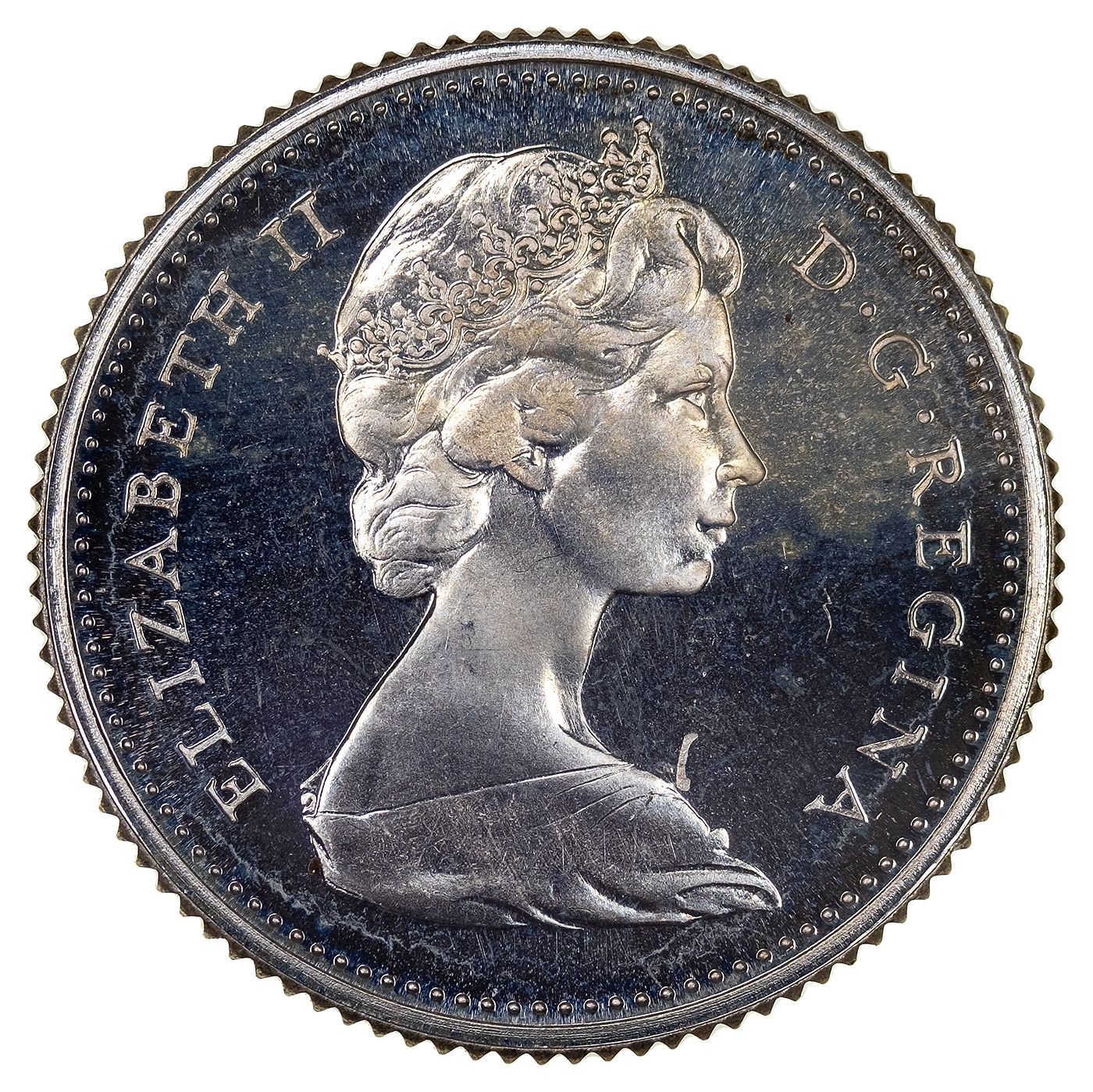Canada | 10 Cents Coin | Silver | 2nd portrait | KM:61 | 1965-1966