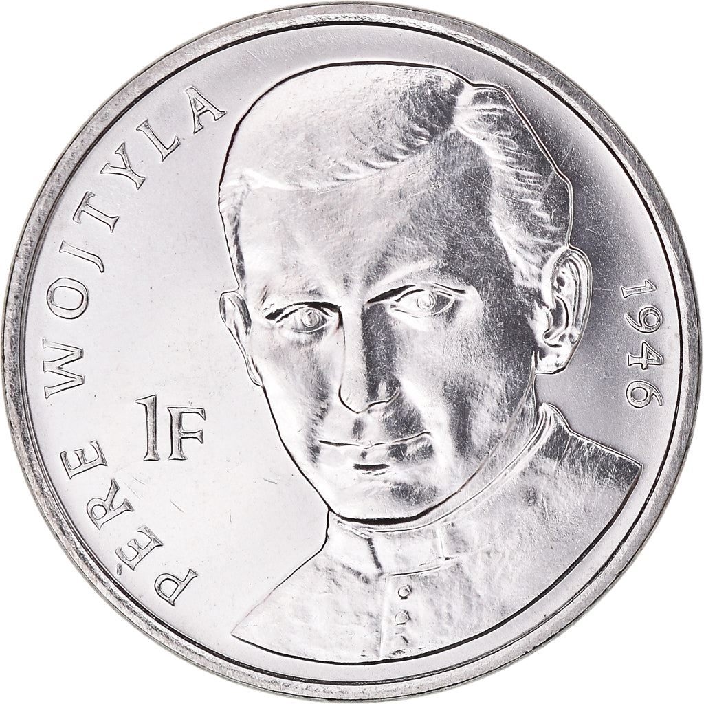 Democratic Republic of the Congo | 1 Franc Coin | Pope John Paul II | Km:156 | 2004