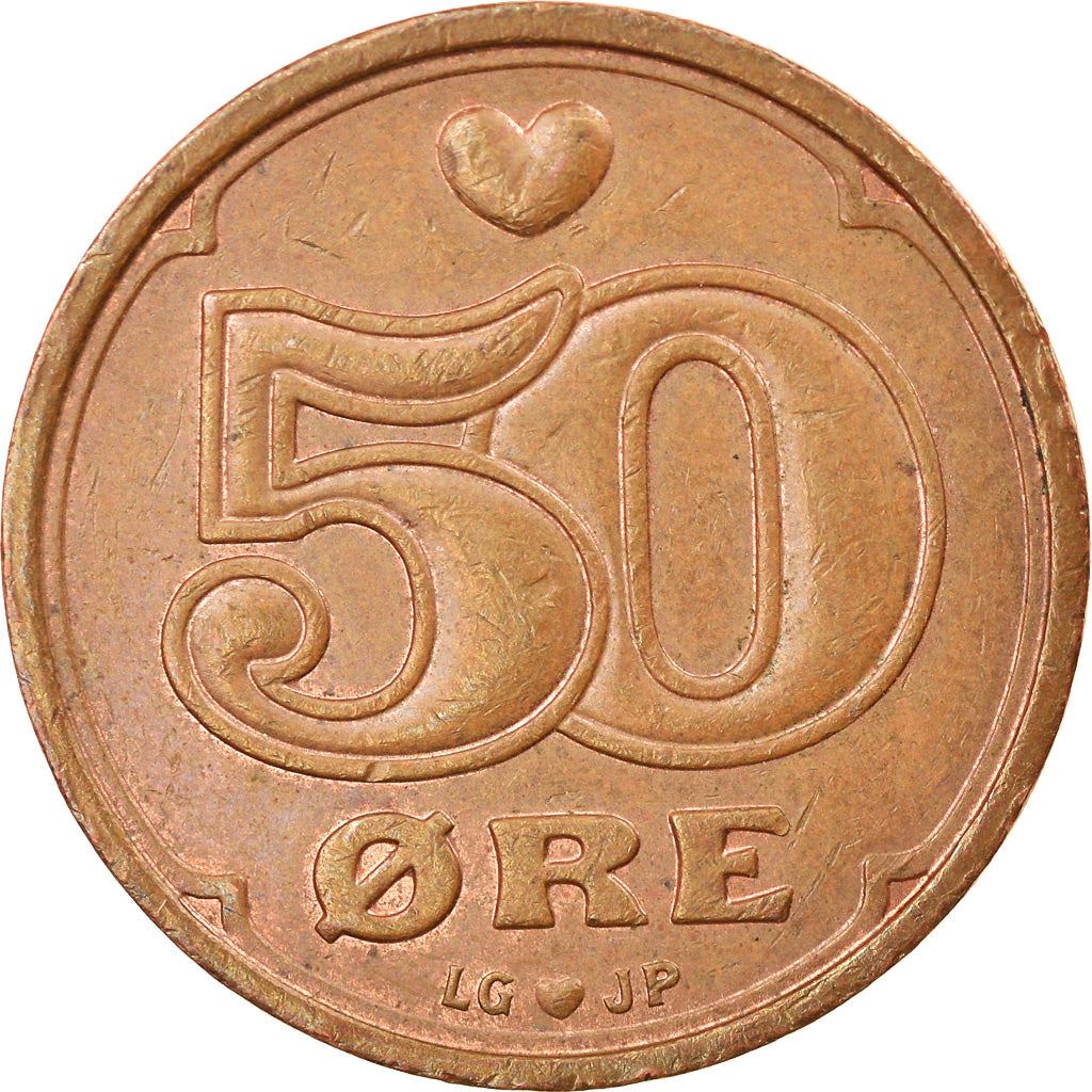 Denmark | 50 Ore Coin | Crown | Km:866 | 1989 - 2023