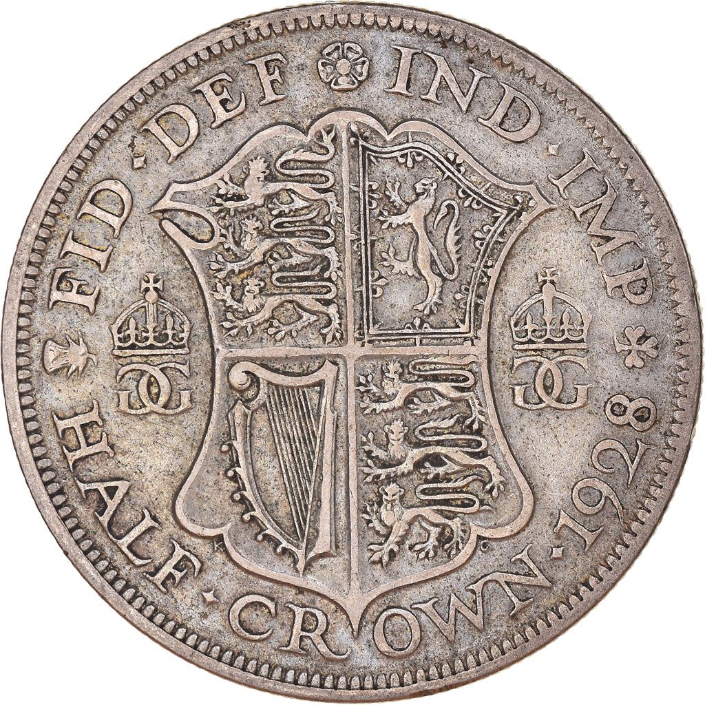 United Kingdom | 1/2 Crown Coin | George V | KM:835 | 1927 - 1936