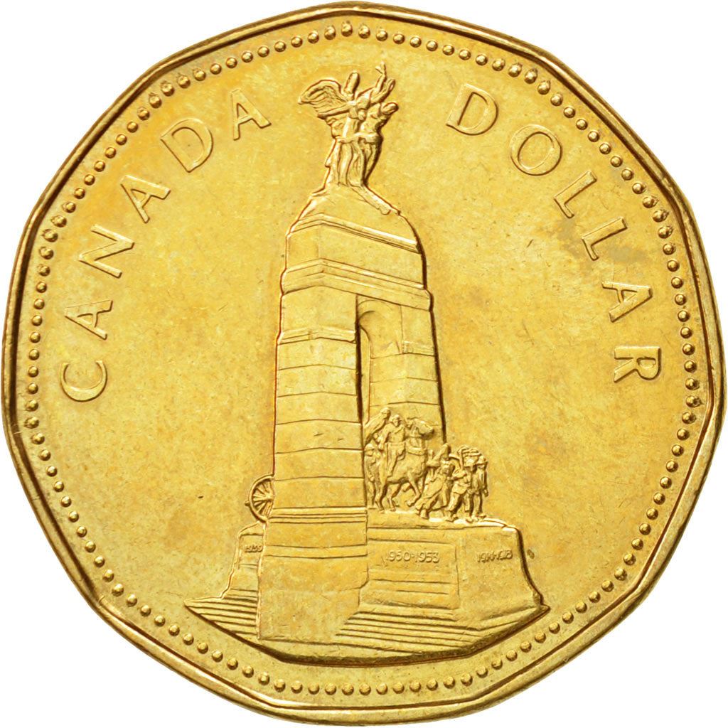 Canada | 1 Dollar Coin | War Memorial | Bronze plated nickel | KM:248 | 1994