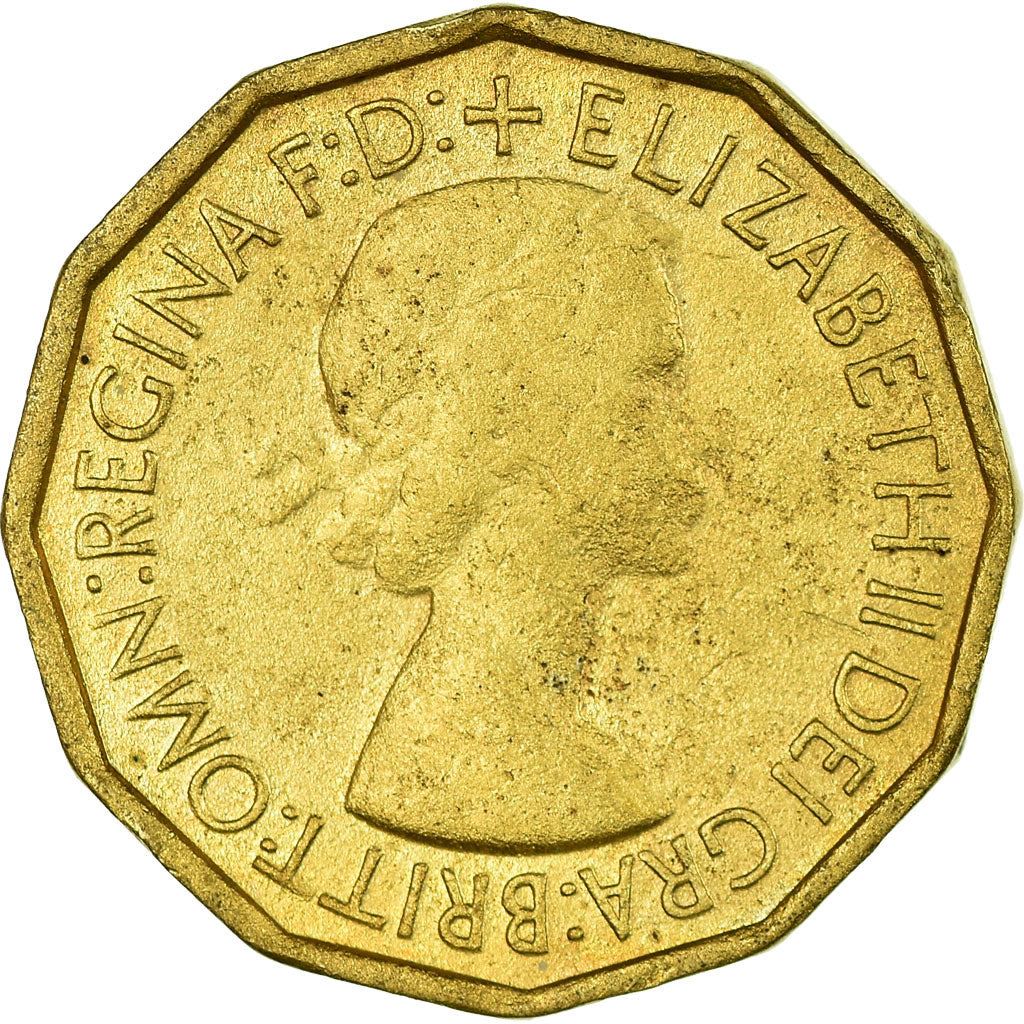 United Kingdom | 3 Pence Coin | Elizabeth II | Km:886 | 1953