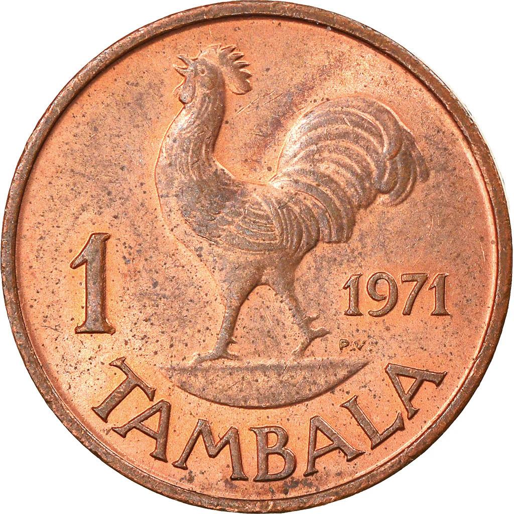 Malawi 1 Tambala Mynt | Hastings Banda | Hane | KM7 | 1971 - 1982