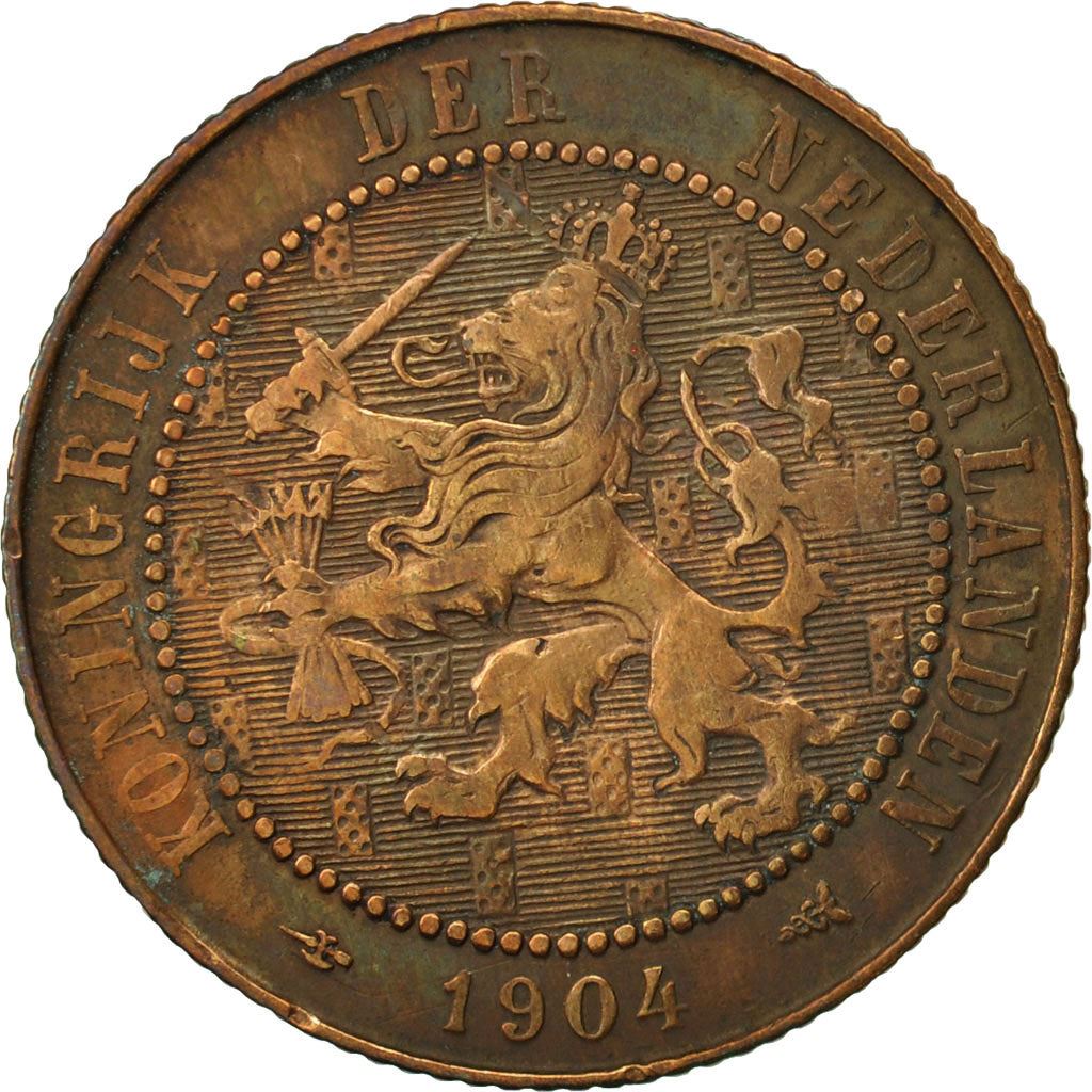 Netherlands | 2½ Cents Coin | A Lion | Bronze | KM:134 | 1903-1906