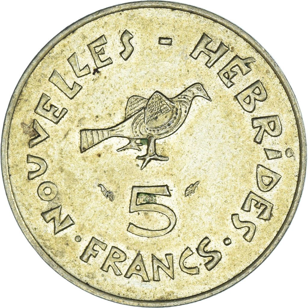 New Hebrides | 5 Francs Coin | Marianne | Frigate Bird | Km:6.2 | 1975 - 1982