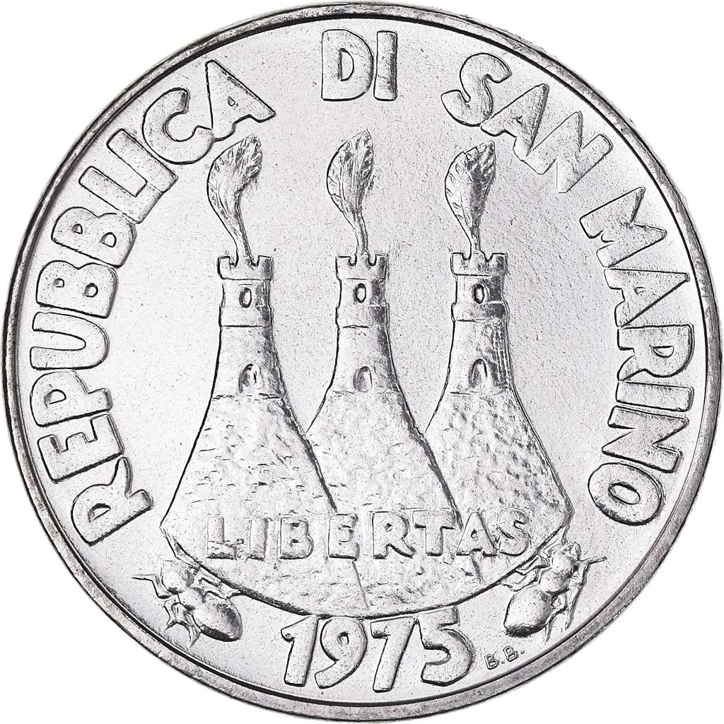 San Marino | 50 Lire Coin | Fish | Km:45 | 1975