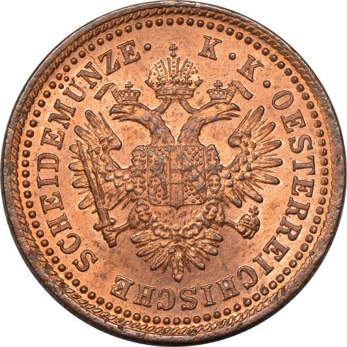 Austrian Empire | 1 Kreuzer Coin | Imperial Eagle | Km:2185 | 1851