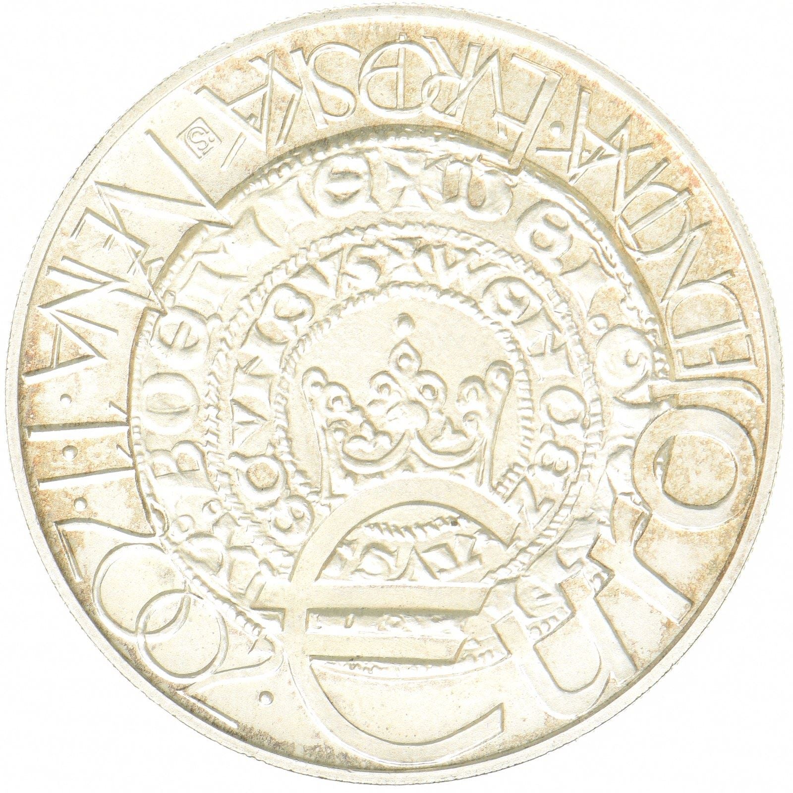Czech Republic | 200 Korun Coin | Euro Currency System | Silver (.900) | KM:54 | 2001