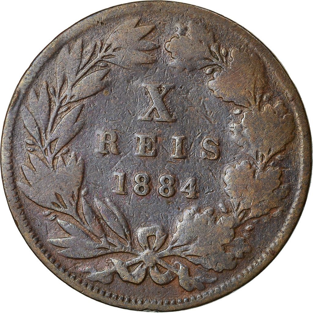 Portugal | 10 Reis Mønt | Luíz I | Km:526 | 1882 - 1886