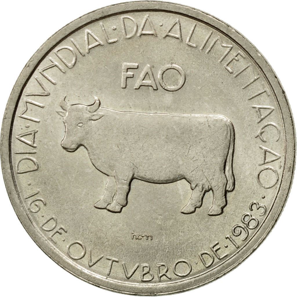 Portugal | 5 Escudos Coin | FAO | Km:618 | 1983