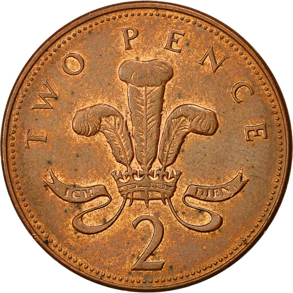 United Kingdom | 2 Pence Coin | Elizabeth II | Km:936A | 1992 - 1997