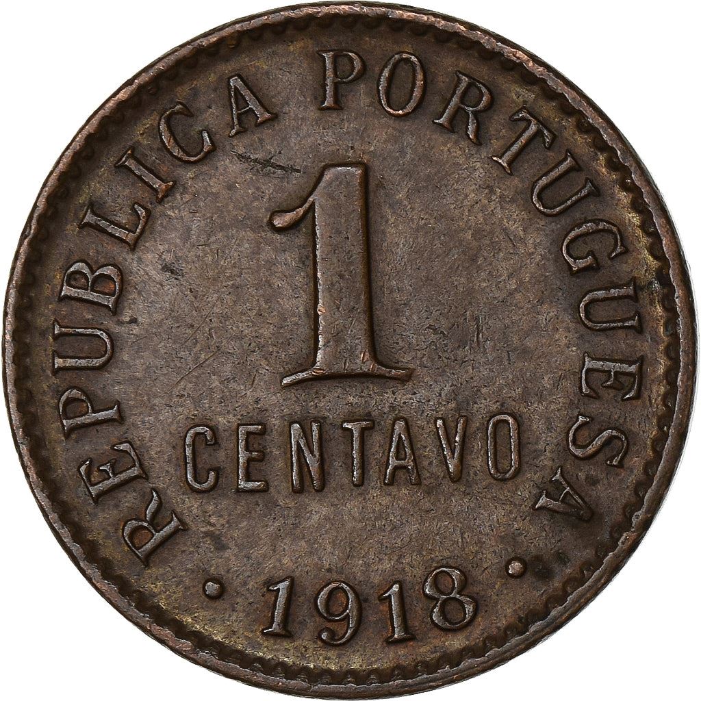 Portugal | 1 Centavo Munt | Brons | Wapen | Armillairsfeer | Km:565 | 1917 - 1922