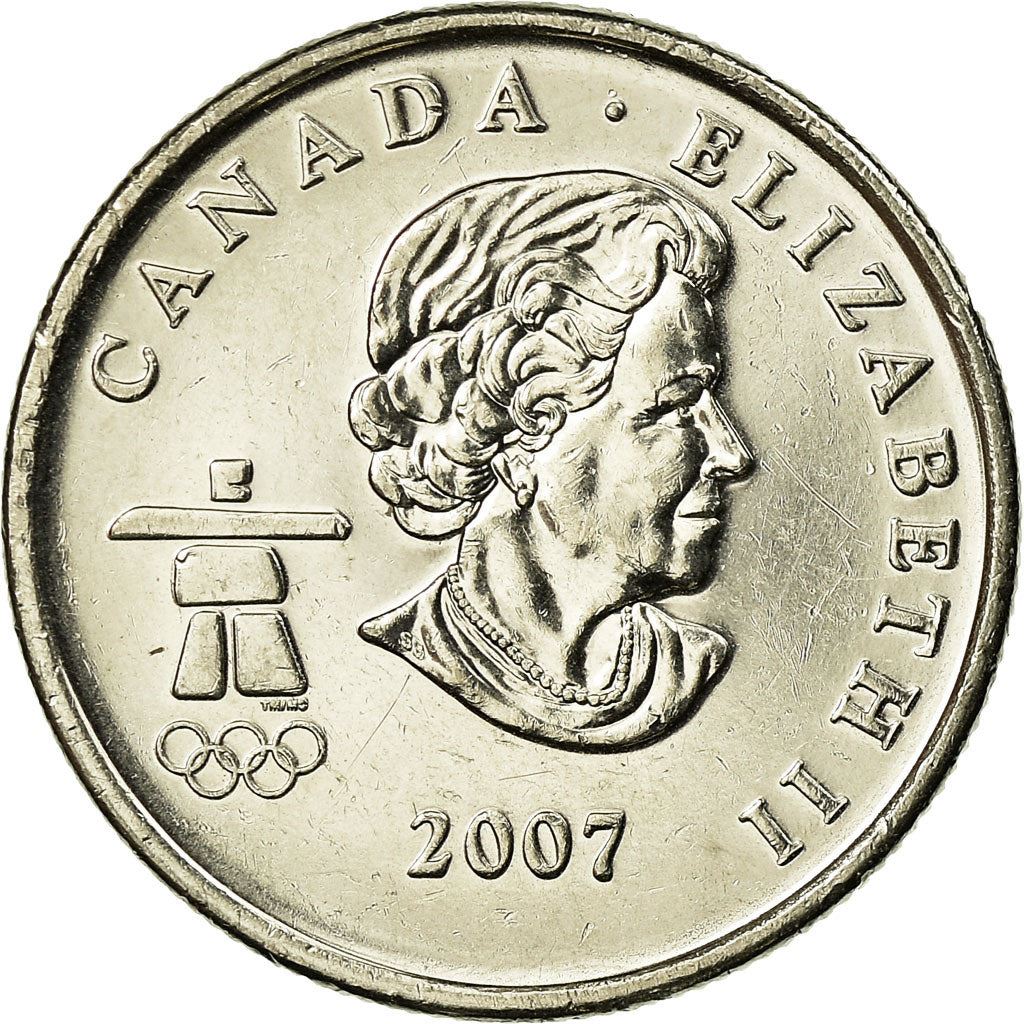 Canada | 25 Cents Coin | Nickel plated steel | Biathlon | KM:685 | 2007