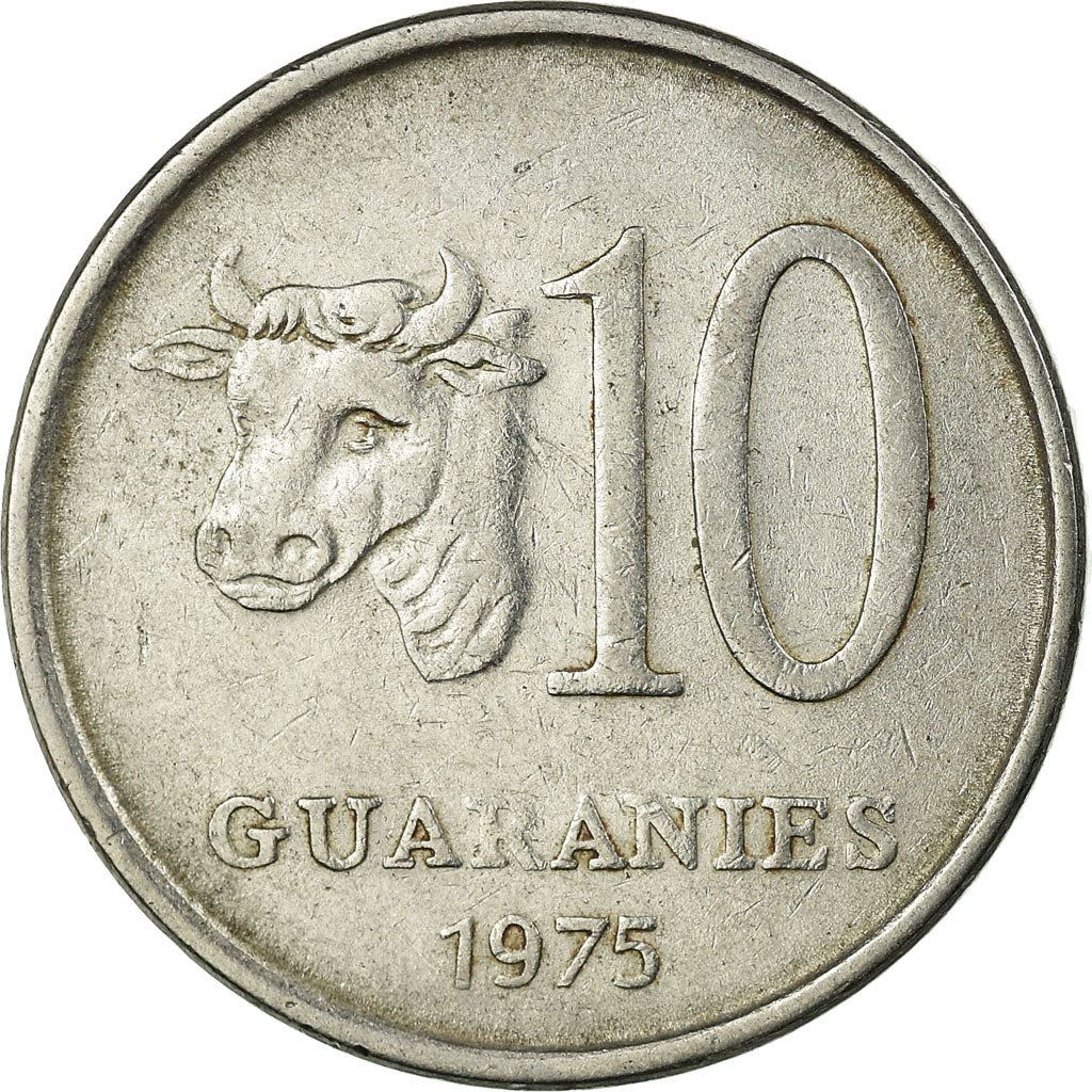 Paraguay | 10 Guaranies Coin | General Garay | Km:153 | 1975 - 1976