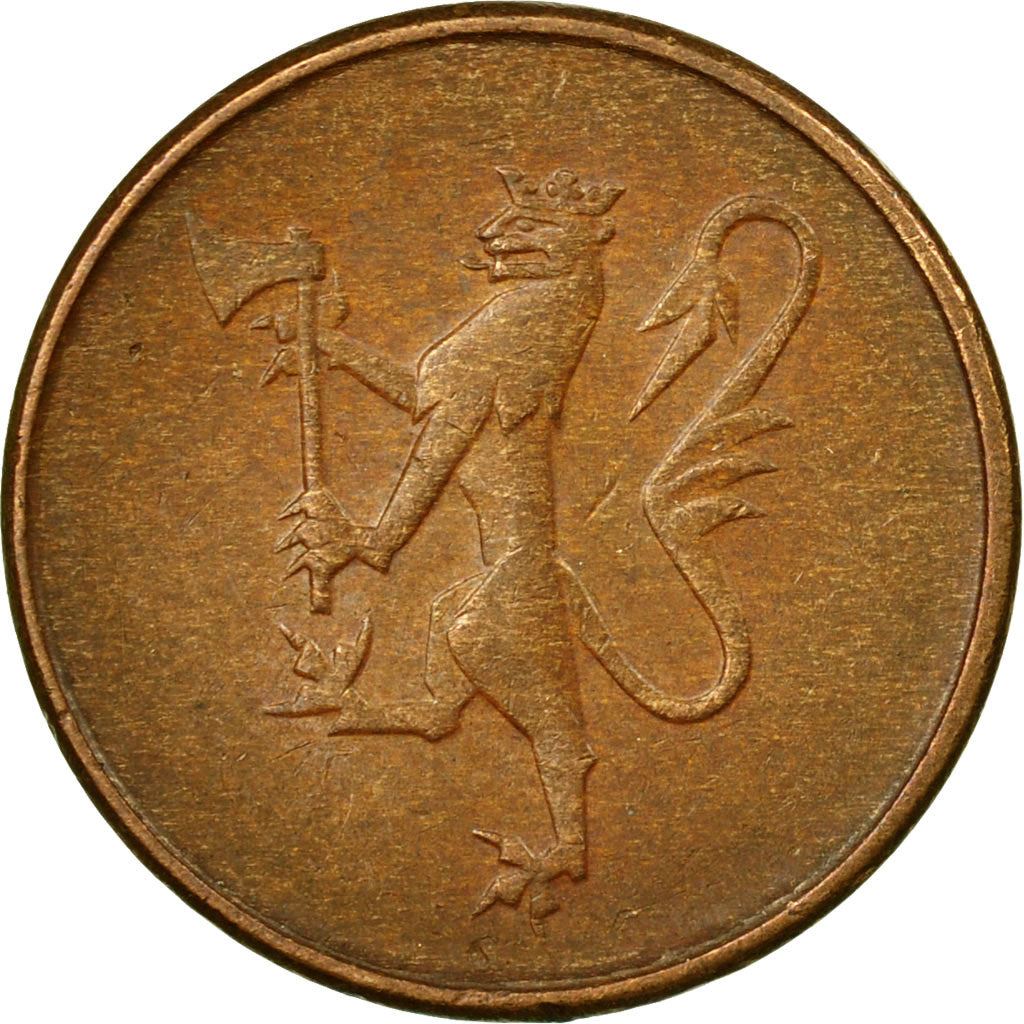 Norway 5 Øre - Olav V Coin KM415 1973 - 1982
