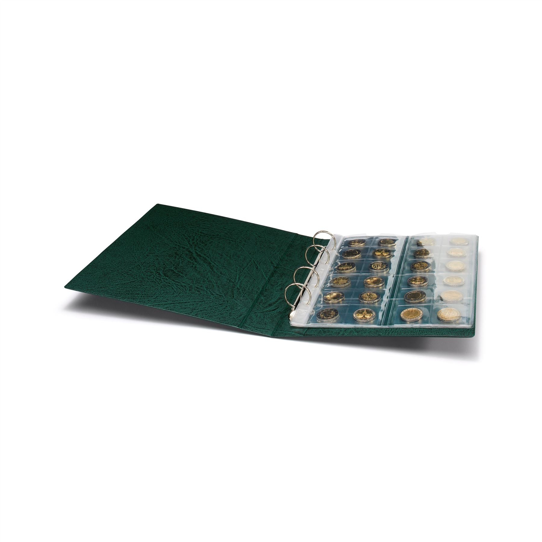 OPTIMA F Ring Binder | Coin and Banknote Album | Slipcase Optional | Up to 50 Sheet Capacity | 5 Color Options