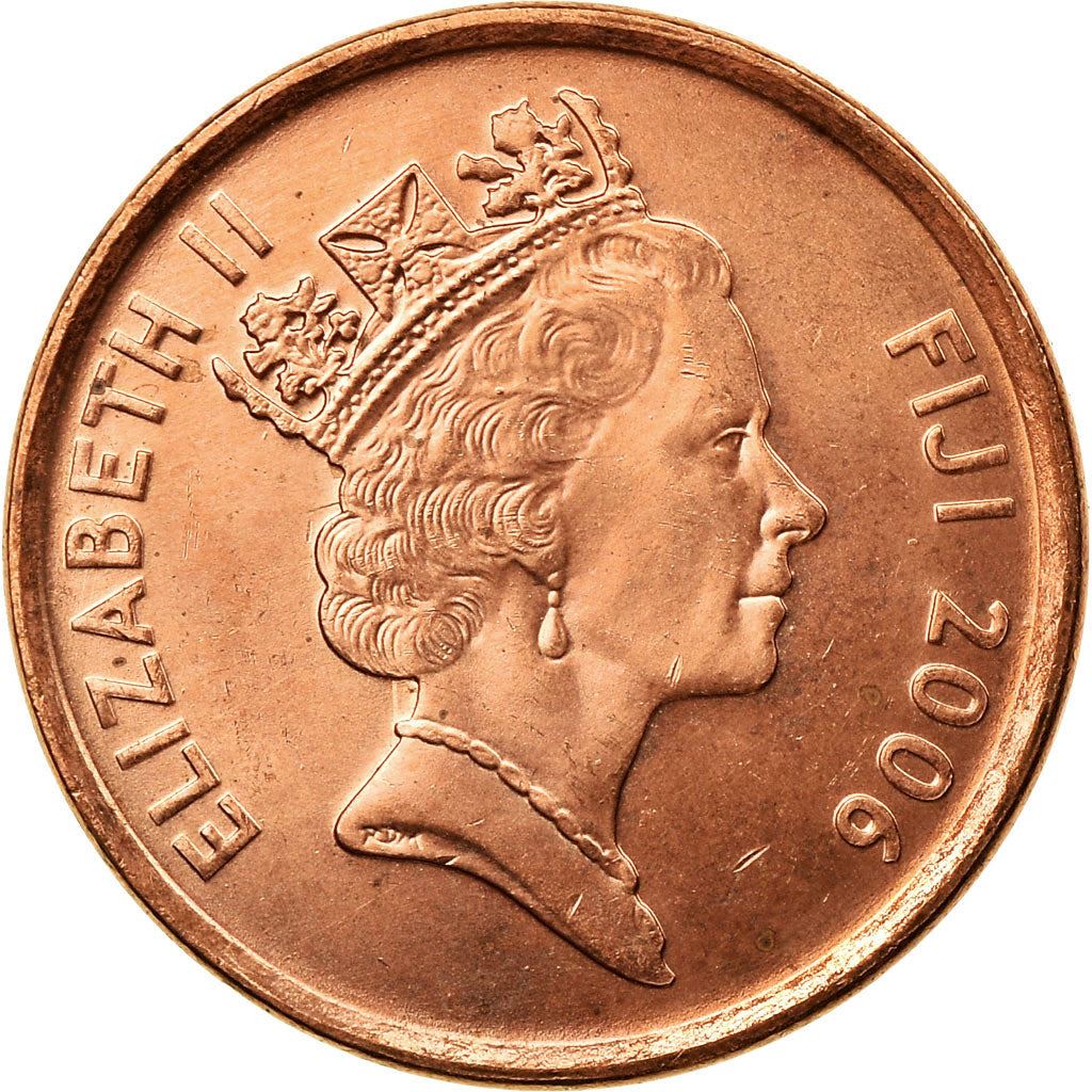 Fiji | Moneda de 1 Centavo | Elizabeth II | Cuenco Tanoa Kava | KM49b | 2006