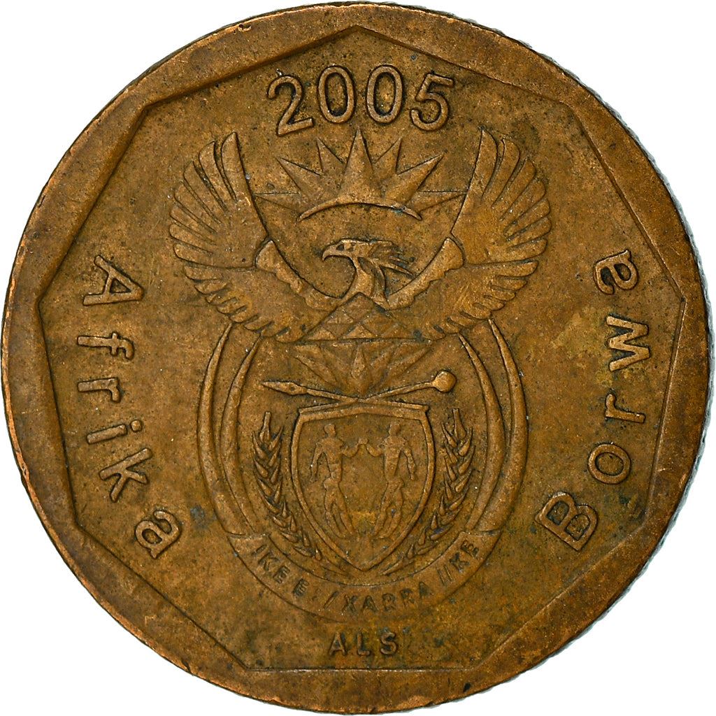 South Africa 10 Cents Sepedi/Sesotho Legend - Afrika Borwa Coin KM292 2005