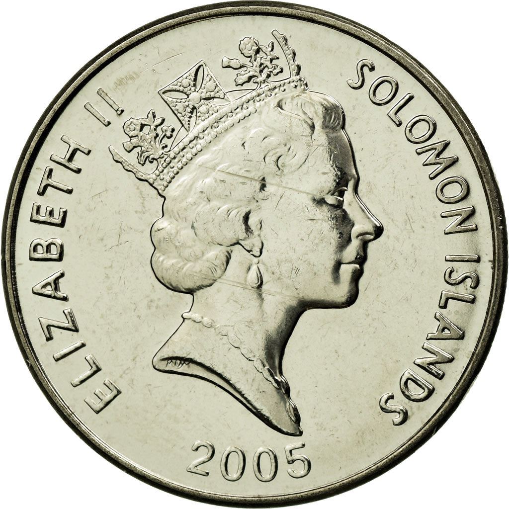 Îles Salomon | Pièce de 20 Cents | Elizabeth II | Pendentif Malaita | Km : 28 | 1987 - 2010