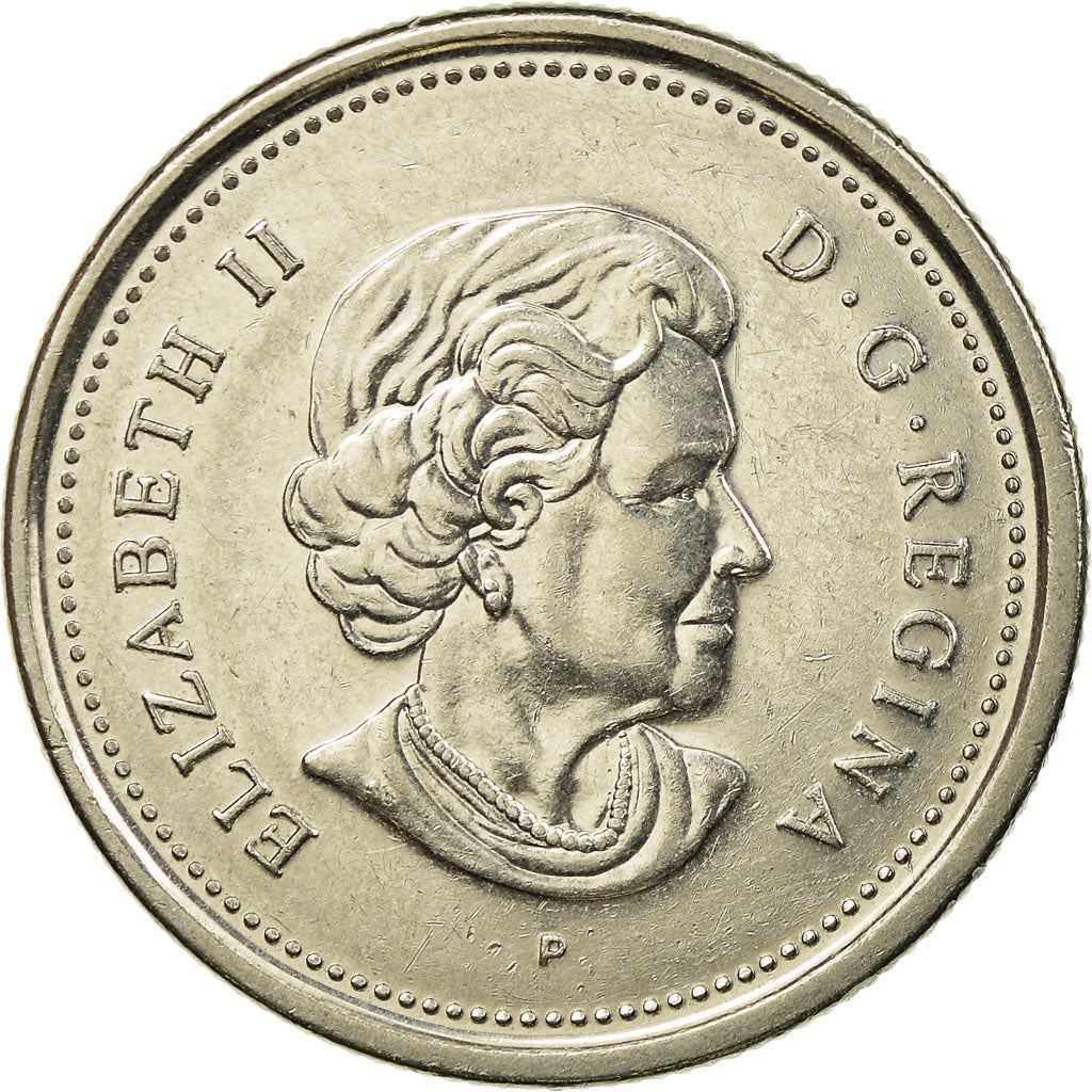 Canada | 25 Cents Coin | Saint Croix Island | Nickel plated steel | KM:628 | 2004