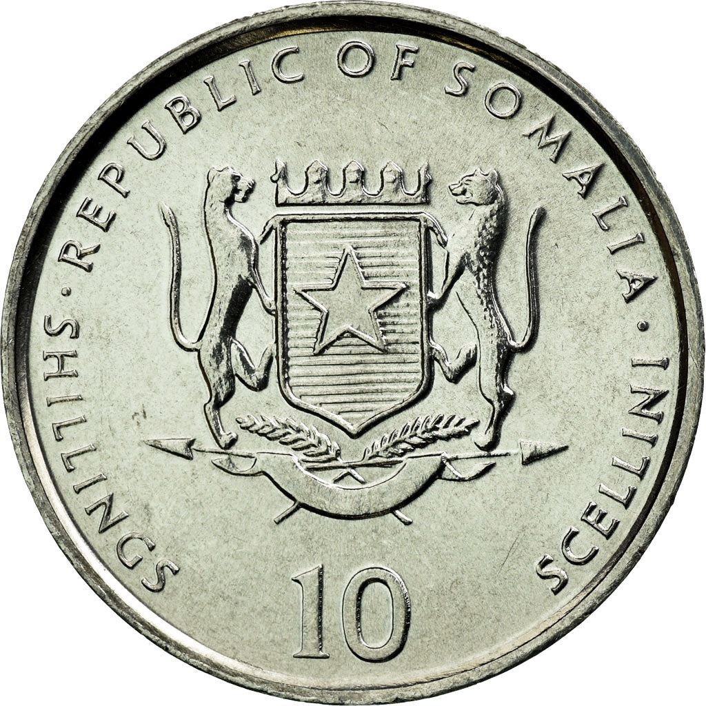 Somalia | 10 Shillings Coin | Dromedary Camel | Km:46 | 1999 - 2002