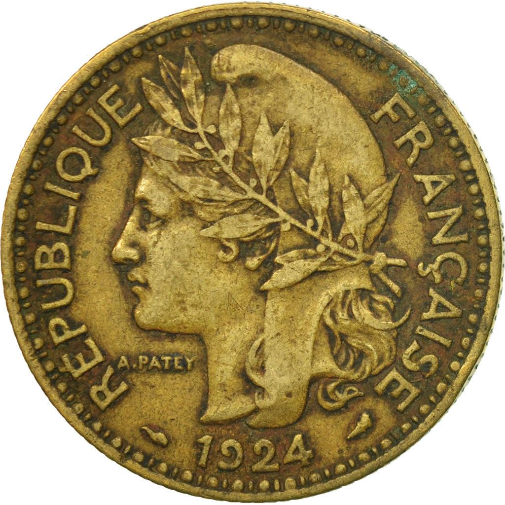 French Cameroon | 2 Francs Coin | Marianne | Phrygian Cap | Km:3 | 1924 - 1925
