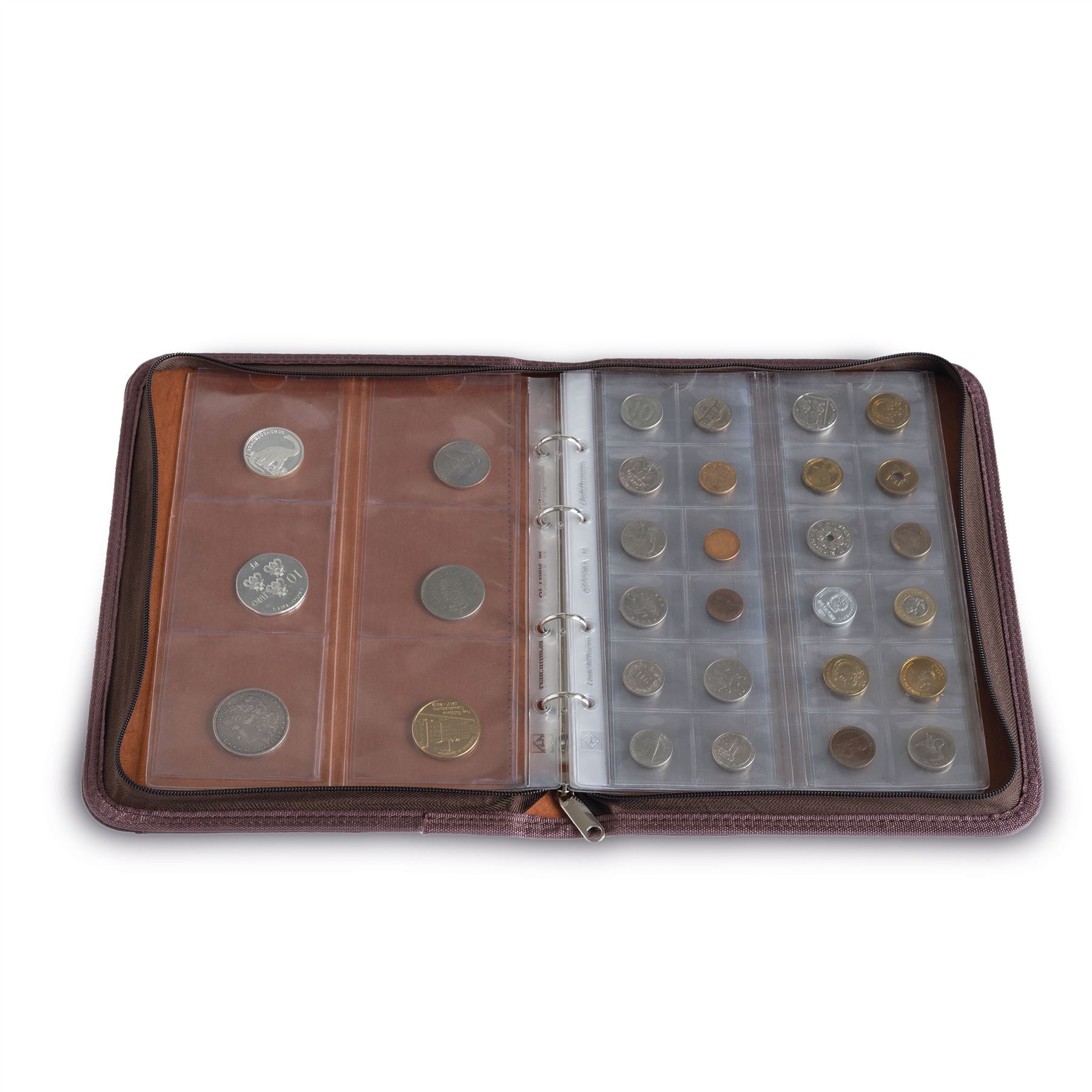 OPTIMA KURT Portfolio Ring Binder | Coin and Banknote Album | Travel Case | Up to 30 Sheet Capacity | 2 Color Options