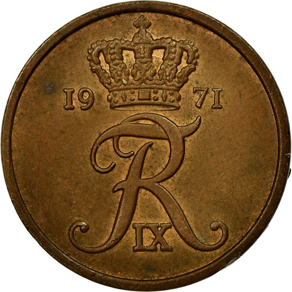 Denmark | 5 Ore Coin | Monogram | Km:848 | 1960 - 1972