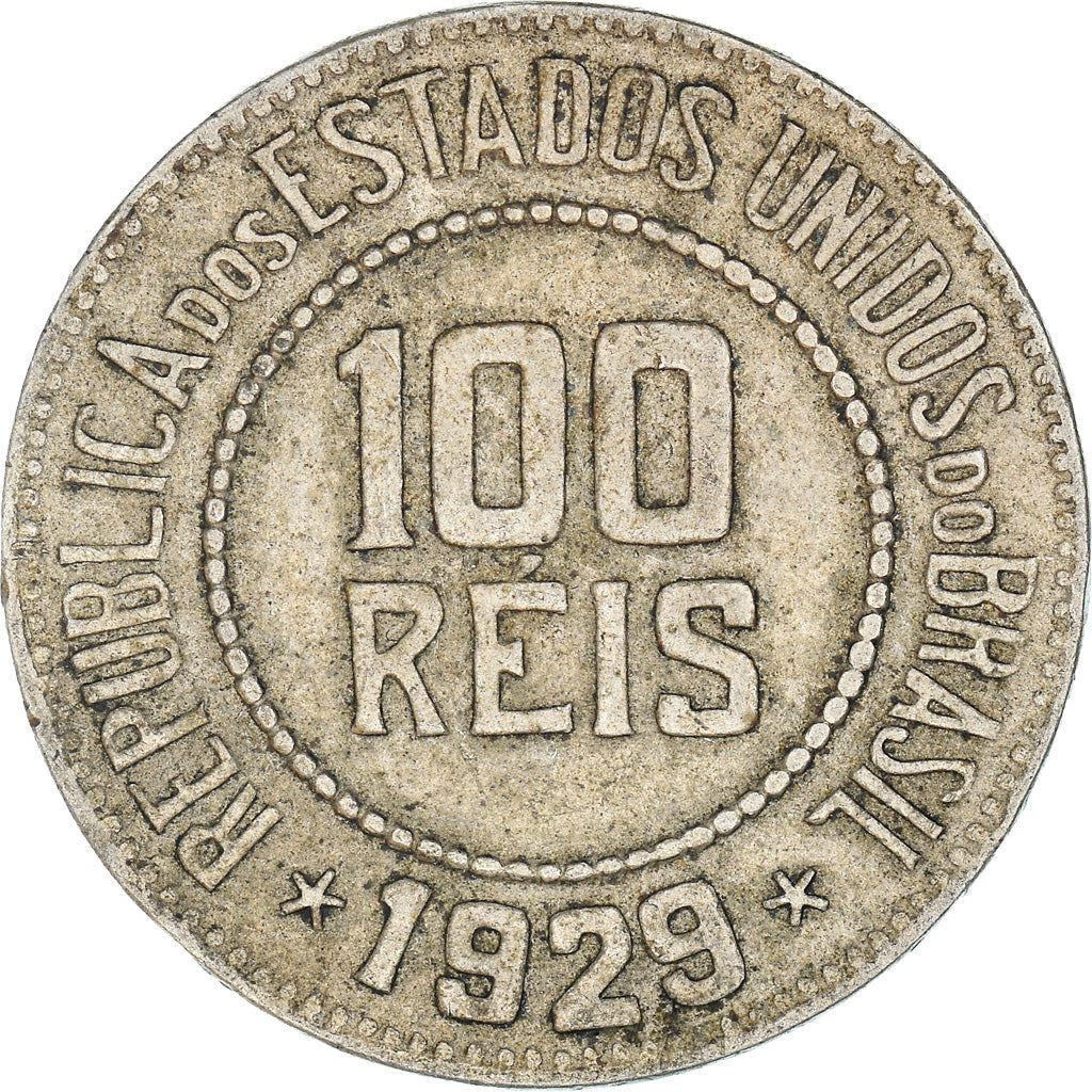 Brasil | Moeda de 100 Réis | Estrelas | Km:518 | 1918 - 1935
