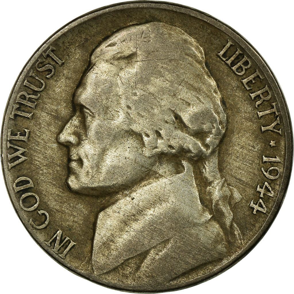 USA | 5 cent mynt | Thomas Jefferson | Monticello | KM192a | 1942 - 1945