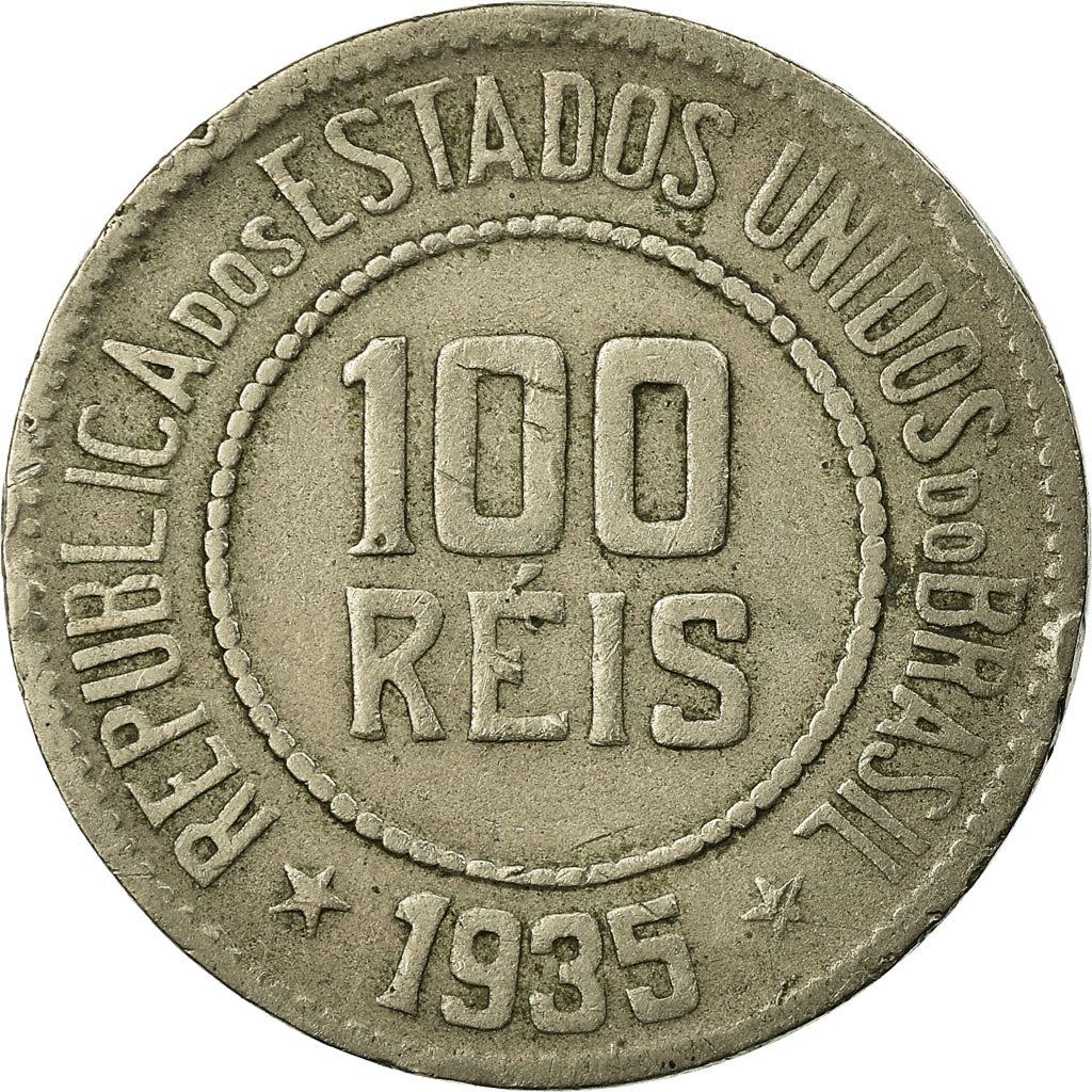 Brasil | Moeda de 100 Réis | Estrelas | Km:518 | 1918 - 1935