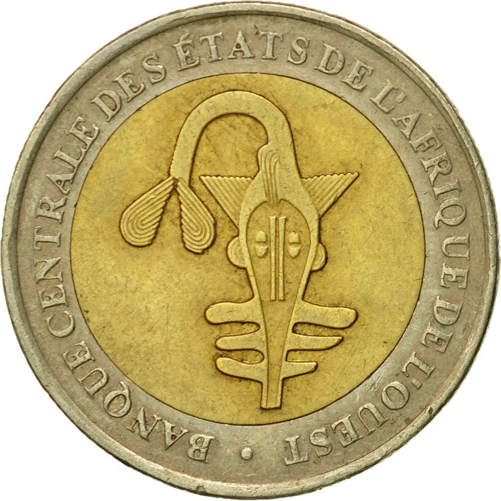 Western African States | 200 Francs Cfa Coin | Emblem of Central Africa | Crops | Km:14 | 2003 - 2018
