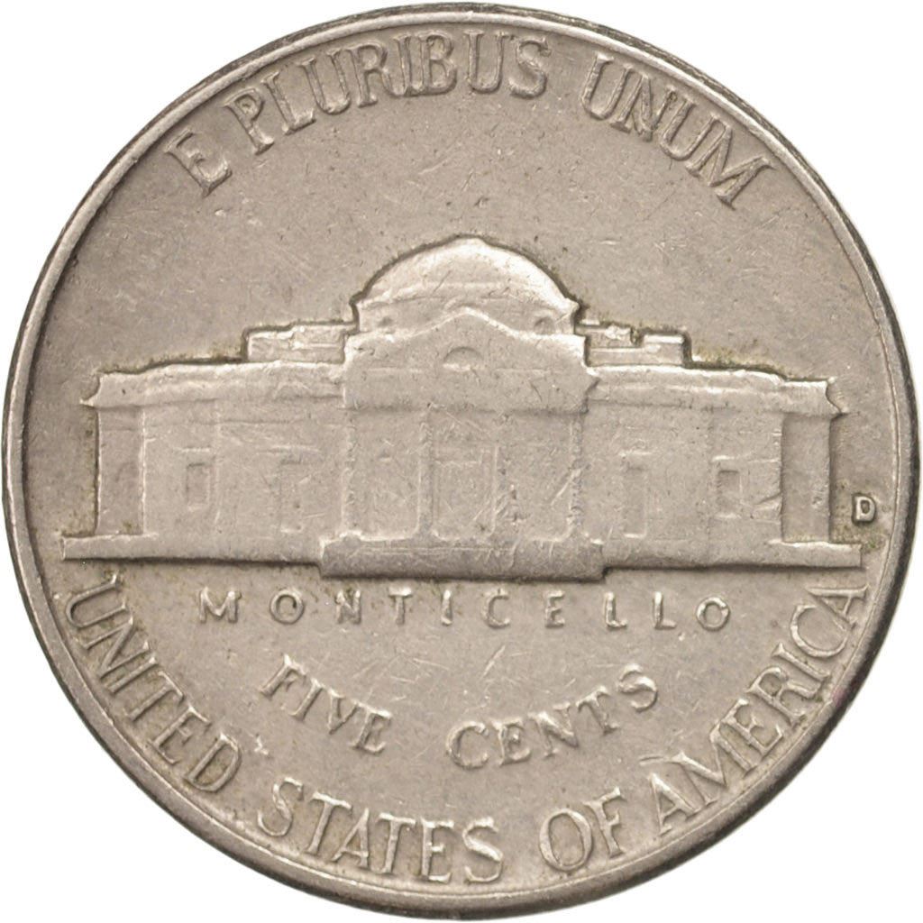 United States | 5 Cents Coin | Thomas Jefferson | Km:192 | 1938 - 2003