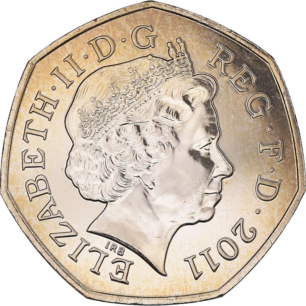 United Kingdom | 50 Pence Coin | Gymnastics | KM:1170 | 2011