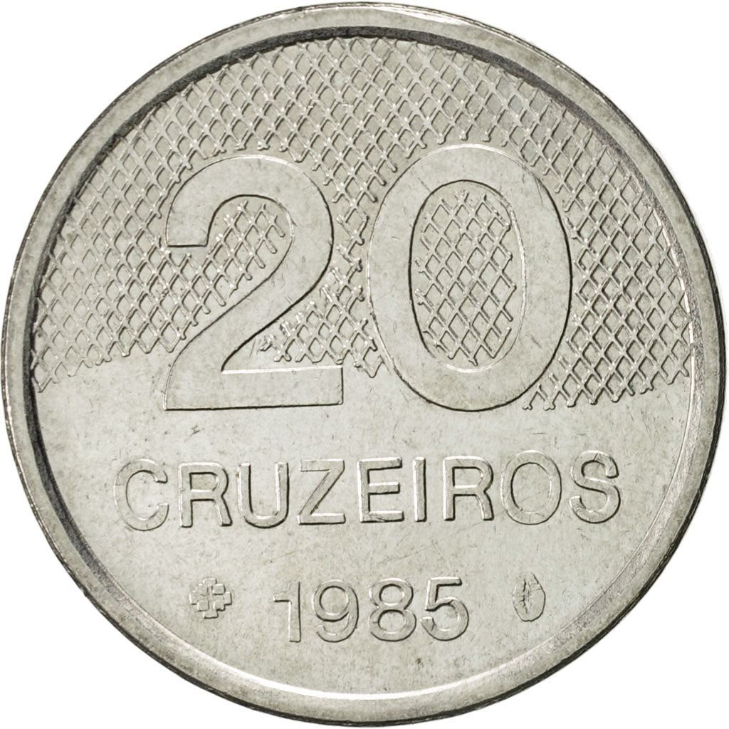 Brazil | 20 Cruzeiros Coin | Church of Saint Francis | Km:593 | 1985 - 1986