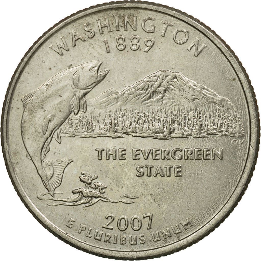 United States | 1/4 Dollar Coin | Washington | Km:397 | 2007