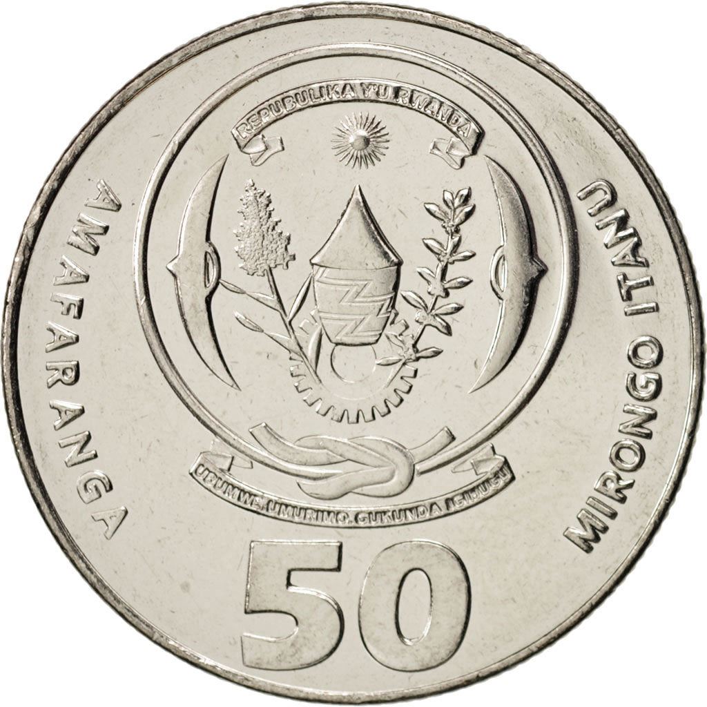 Rwanda | 50 Amafaranga Coin | Maize | Km:36 | 2009 - 2011