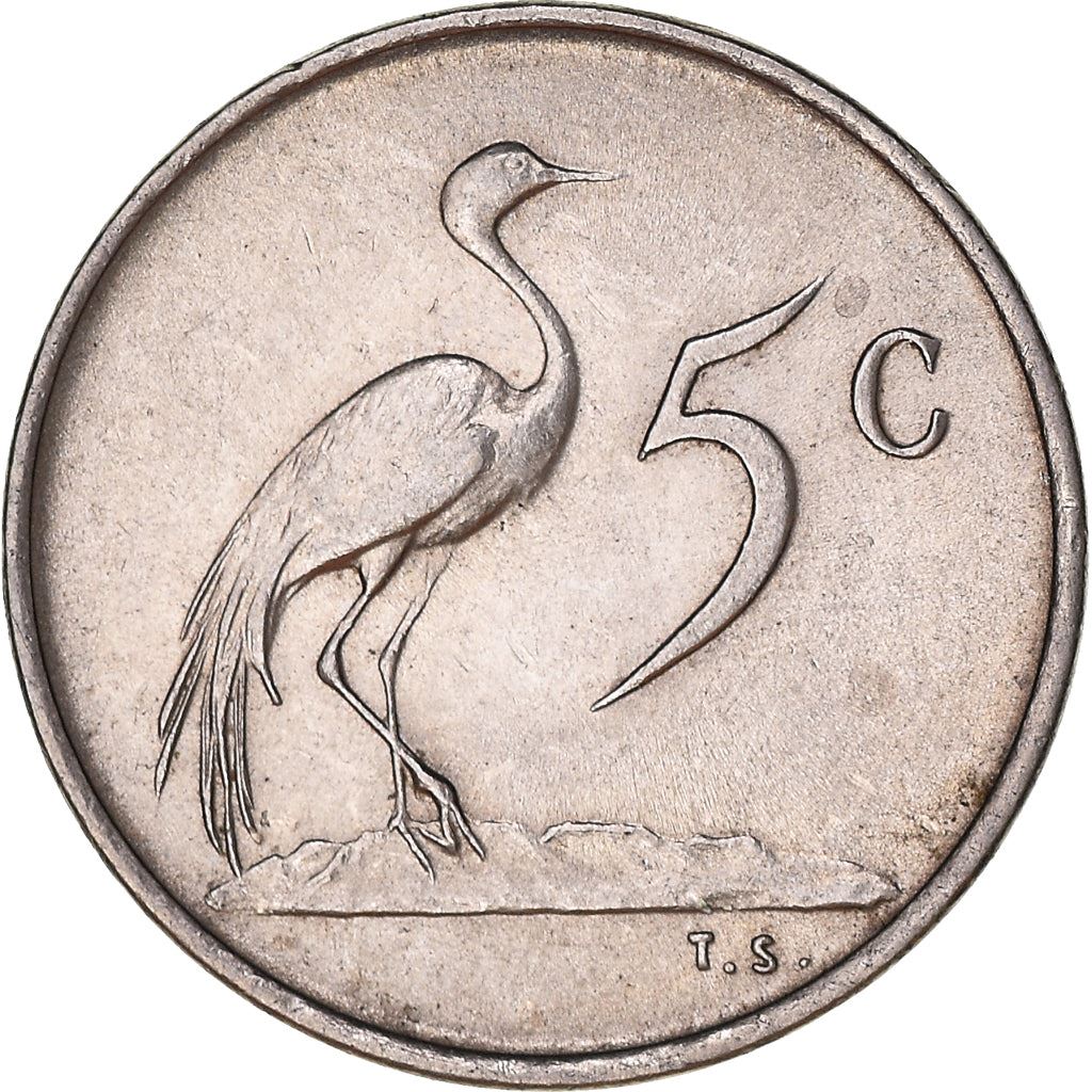 Sør-Afrika 5 Cent Mynt | Charles Swart | Engelsk Legende - SOUTH AFRICA | KM76.1 | 1968